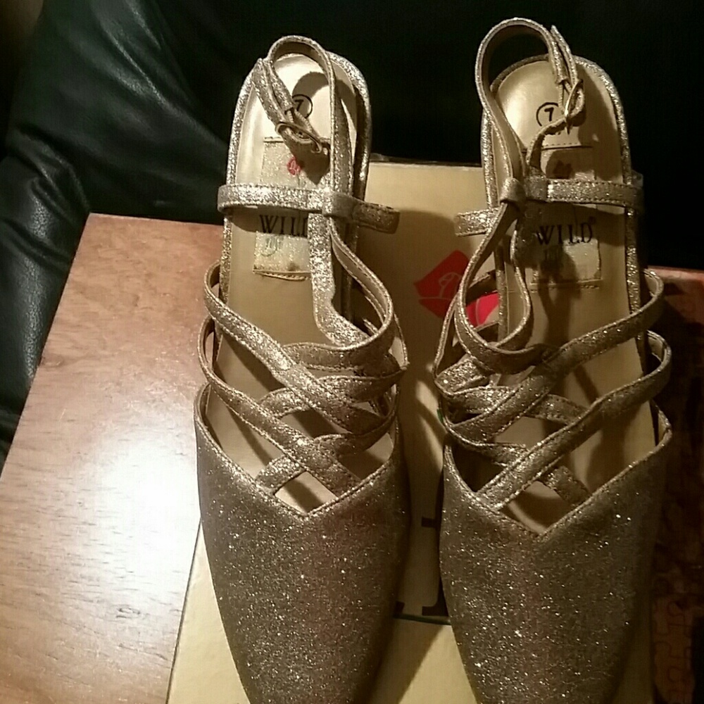 Gold heels